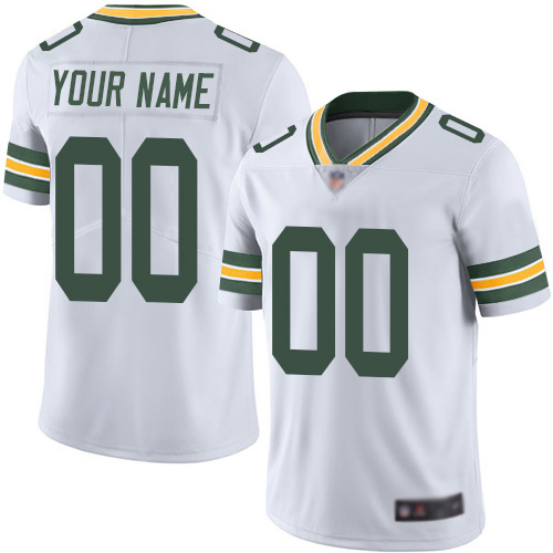 Limited White Men Road Jersey NFL Customized Football Green Bay Packers Vapor Untouchable